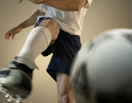 Person playing football